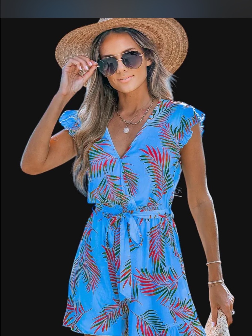 Cupshe tropical women’s romper